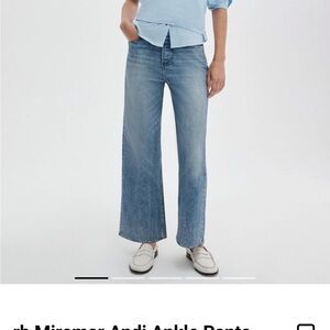 rag & bone Light Blue Wide-Leg Jeans